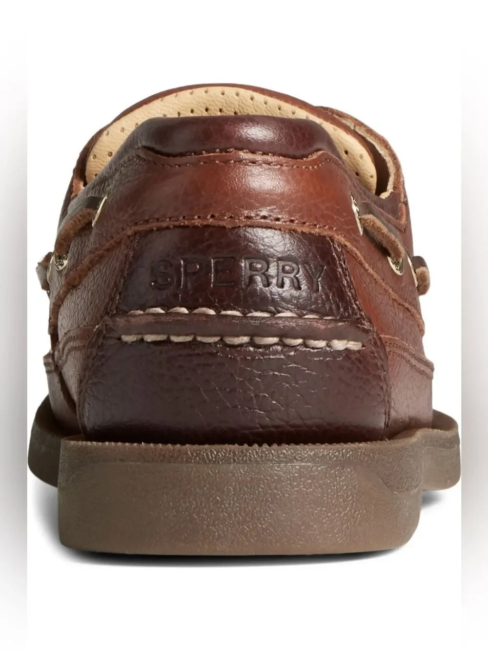 Sperry men’s Gold Cup Mako 2 Eye Boat shoe in brown • Sz 10.5